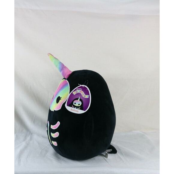 New Squishmallow Bufinda Rainbow Skeleton15' Halloween Glows in the Dark Plush - Picture 3 of 5